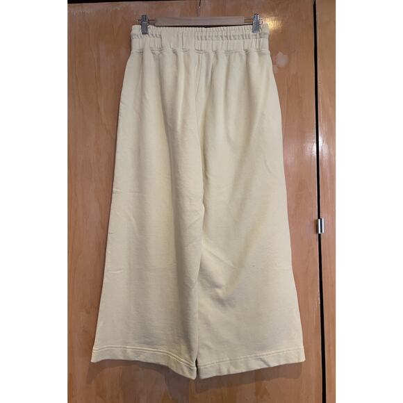 Frame Cropped French Cotton - Terry Track Pants Size L - Picture 5 of 7